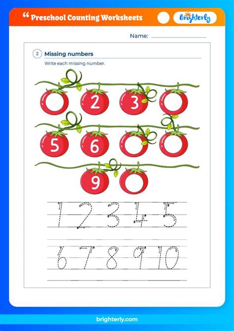 Free Printable Preschool Counting Worksheets [PDFs] Brighterly.com