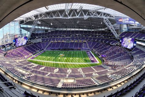 Estádio Do Banco Dos E.U. Dos Minnesota Vikings Em Minneapolis Imagem ...