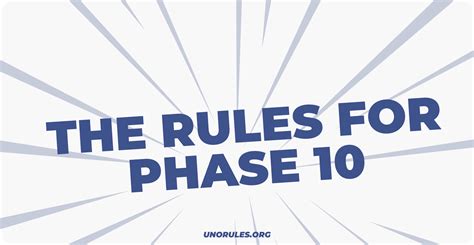 Phase 10 Rules - The ultimate guide to the Phase 10 card game