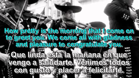 Las Mañanitas (letra de cancion & with English translation) - YouTube