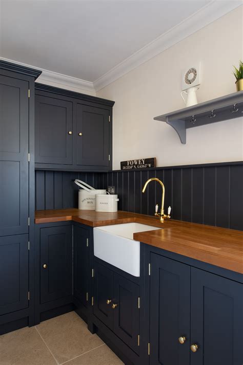 Blue Kitchen Wood Worktop - Disbaywhoho Home Design Ideas