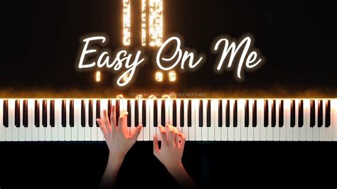 Adele - Easy On Me | Piano Cover with Strings (with Lyrics & PIANO SHEET) - YouTube