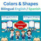 Bilingual English/Spanish Colors Handwriting & Coloring Worksheets for Prek