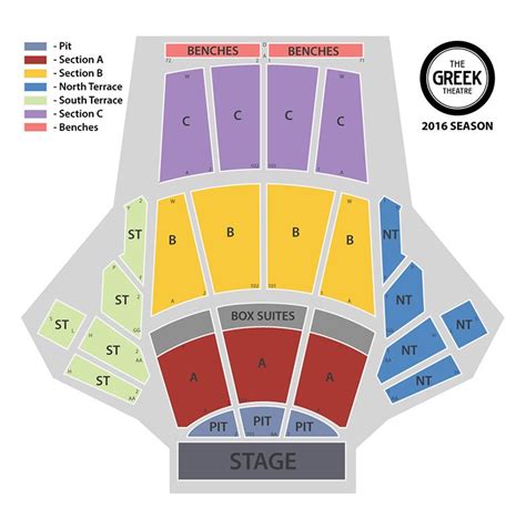 The Greek Theatre Seating Chart