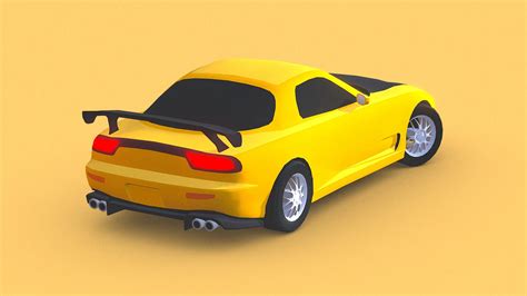 STYLIZED: Mazda RX-7 Drift Car - 3D model by BearInteractive (@BearInteractiveAssets) [9f2be82 ...