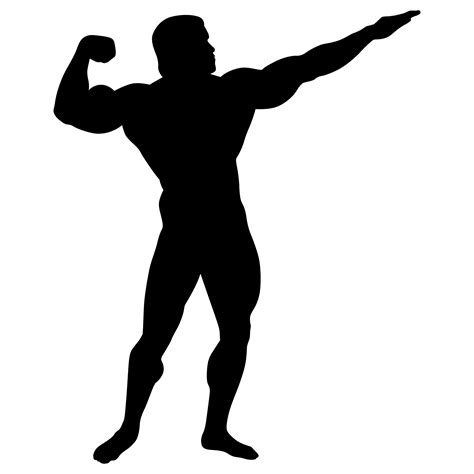 bodybuilding poses silhouette - Download Free Vectors, Clipart Graphics & Vector Art