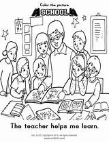 Classroom Coloring Pages sketch template