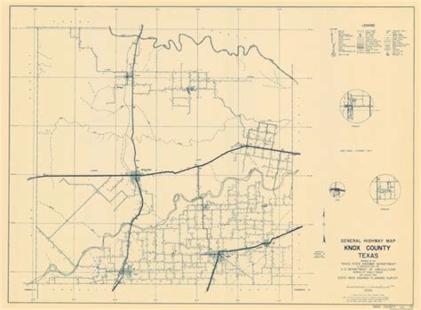 Knox County Texas - Highway Department 1936 - 23.00 x 31.19 | eBay