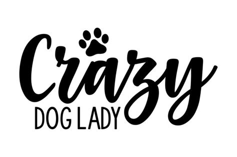 Premium Vector | Crazy dog lady