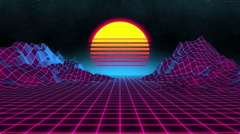 NEON SUNSET LIVE WALLPAPER - YouTube