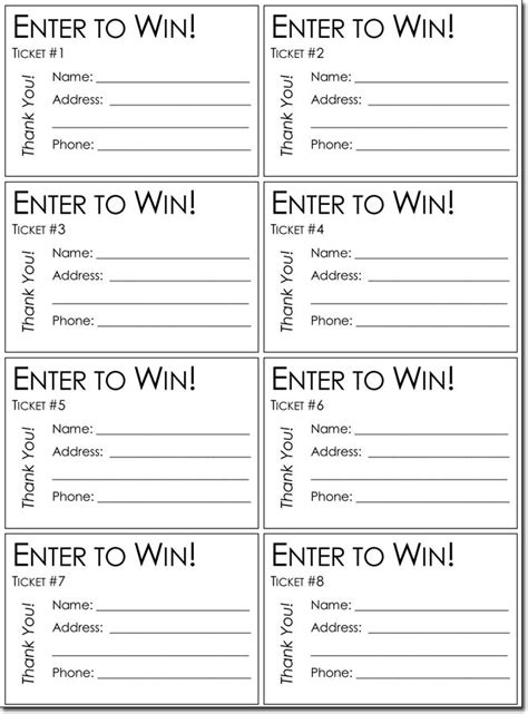 20+ Free Raffle Ticket Templates with Automate Ticket Numbering | Raffle tickets template ...