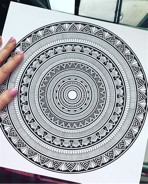 Doodle Mandala Art Captions For Instagram - Download Free Mock-up