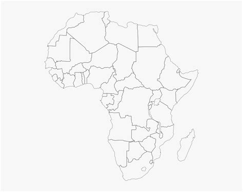 Big Printable Blank Map Africa