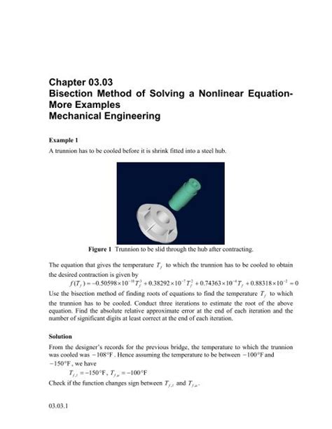 Bisection Method of Solving a Nonlinear Equation-More Examples ...