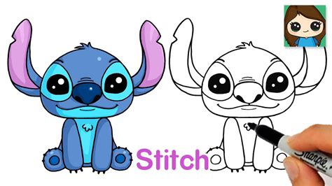 How to Draw Stitch from Lilo and Stitch (New) - YouTube