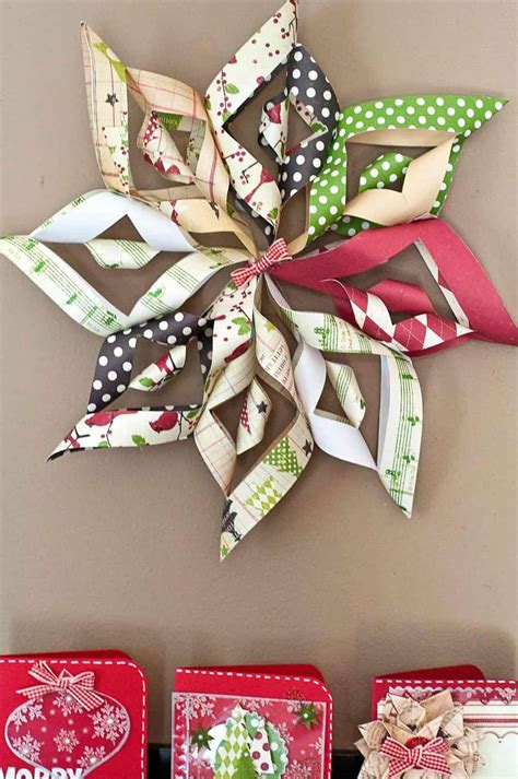 How to Make a 3D Paper Christmas Star | Diy christmas star, Paper christmas ornaments, Christmas ...