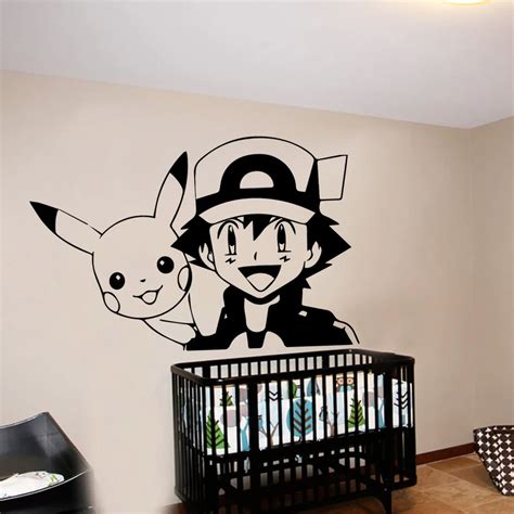 Cartoon Pokemon Decoration Wall Sticker - KawaiiMerch.com