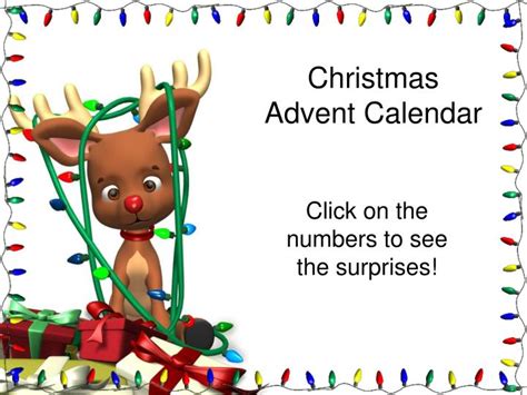 PPT - Christmas Advent Calendar PowerPoint Presentation, free download ...