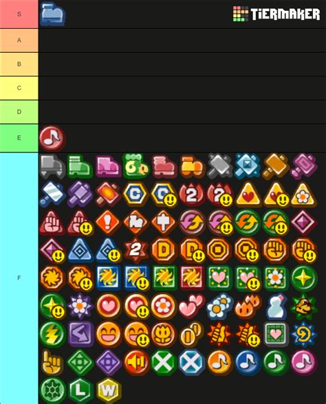 Paper Mario TTYD Badges Tier List (Community Rankings) - TierMaker