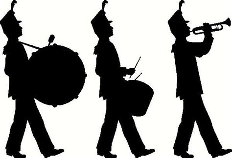 Marching Band wall sticker, vinyl decal | Marching band, Marching band decor, Silhouette clip art