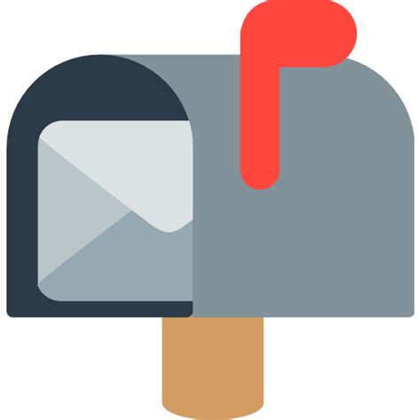 Open Mailbox With Raised Flag | ID#: 11923 | Emoji.co.uk