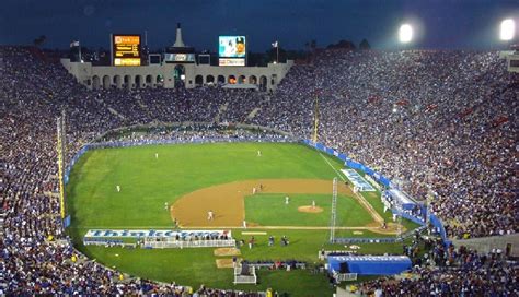 Los Angeles Coliseum - history, photos and more of the Los Angeles Dodgers former ballpark