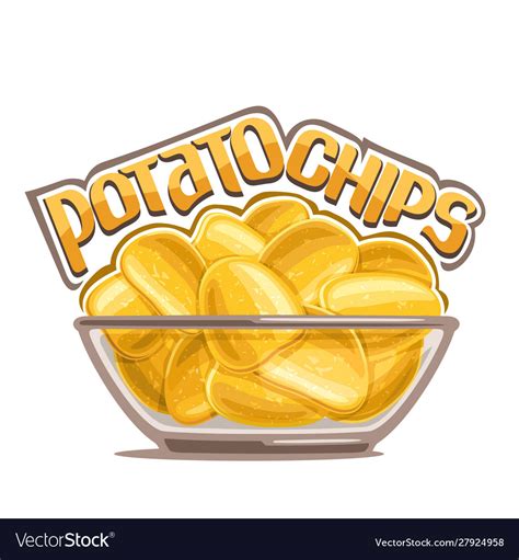 Potato chips Royalty Free Vector Image - VectorStock