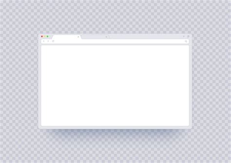 Premium Vector | Browser window mockup, abstract screen template with blank place. internet page ...