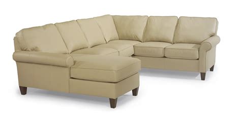 Flexsteel Westside Casual Style Sectional Leather Sofa | Wayside ...