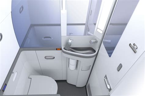 First Class Airplane Bathroom