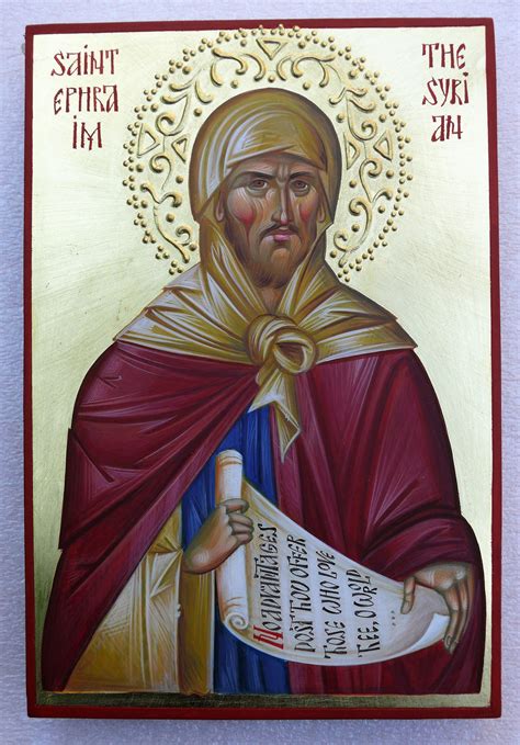 St. Ephraim the Syrian (Kontoglou) Orthodox Icon, Byzantine icon, orthodox gift, christian art ...