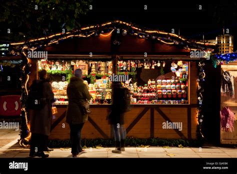 Christmas Market, The Southbank, London, England Stock Photo - Alamy