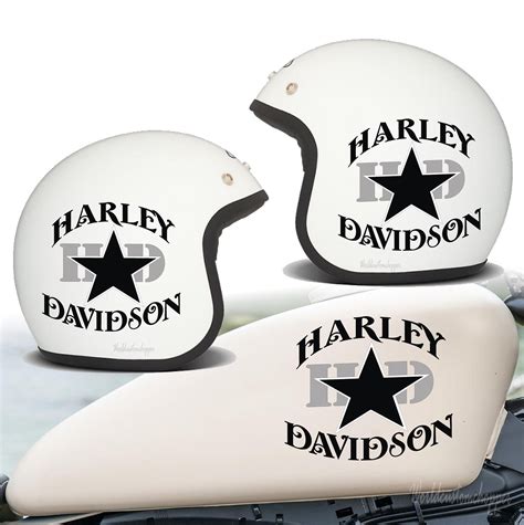 Stella Slim compatible helmet stickers for Harley Davidson