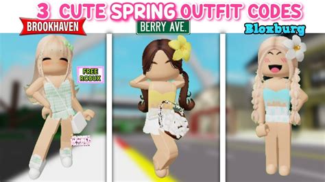 3 CUTE SPRING OUTFIT CODES FOR BROOKHAVEN 🏡RP, BERRY AVENUE AND ...