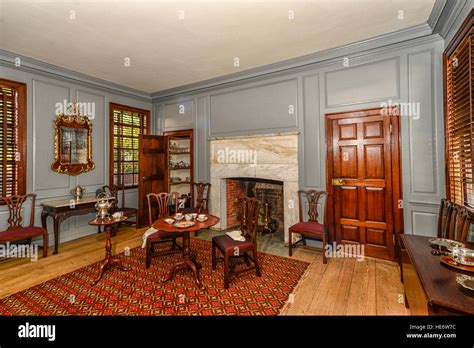 Interior of Peyton Randolph house in Colonial Williamsburg Stock Photo - Alamy