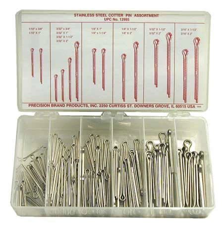 Cotter Pin Kit, 124 pc. Stainless Steel | Service Supply America