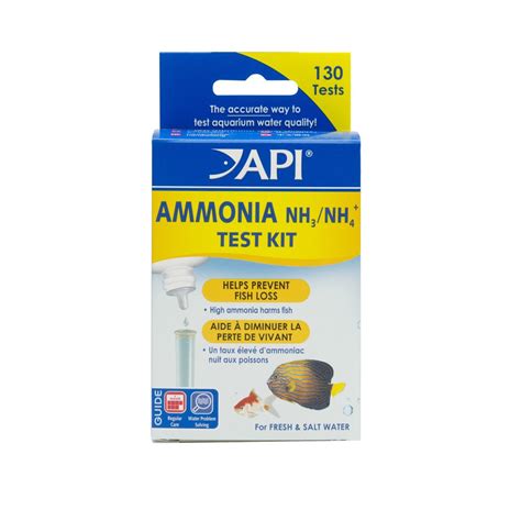 Buy API AMMONIA 130-Test Freshwater and Saltwater Aquarium Water Test Kit Online at ...