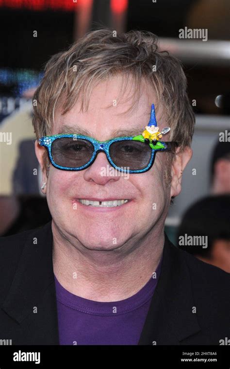 Elton John at the 'Gnomeo and Juliet' World Premiere, held at the El ...