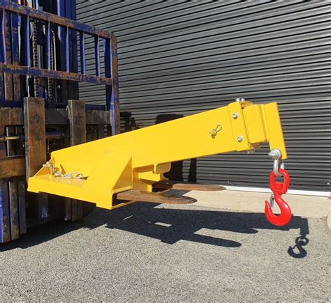 4700kg angled extendable jib forklift attachment – Allied Forklifts