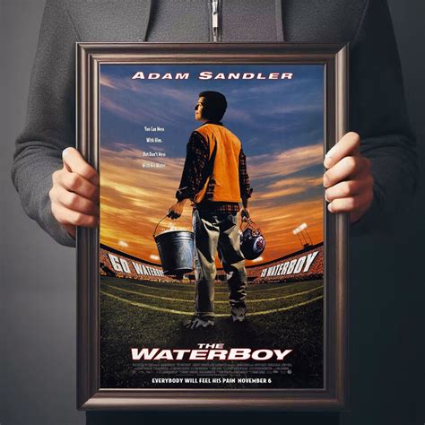 The Waterboy Movie Poster, Canvas Poster Printing, Classic Movie Wall Art for Room Decor, Unique ...