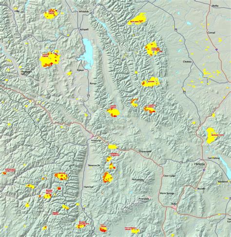 Forest Fire Map In Montana - United States Map