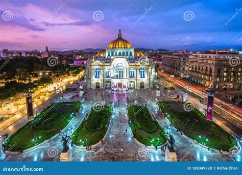 Palacio De Bellas Artes, Palace of Fine Arts, Mexico City Editorial ...