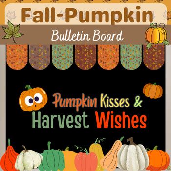 Fall Pumpkin Bulletin Board Kit | Autumn Classroom Decor Set for September