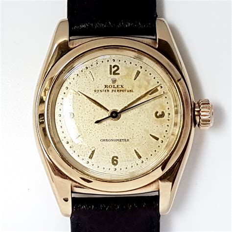 Rolex Vintage Oyster Perpetual Automatic Bubble Back 32MM Ref 3131 14k Gold – Luxuria Watches