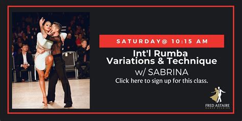 Live Intl Rumba Variations & Technique w/ Sabrina | Saturdays @ 10:15am ...