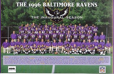 1996 BALTIMORE RAVENS TEAM PHOTO RAY LEWIS ROOKIE YEAR 8x10 PHOTO | eBay