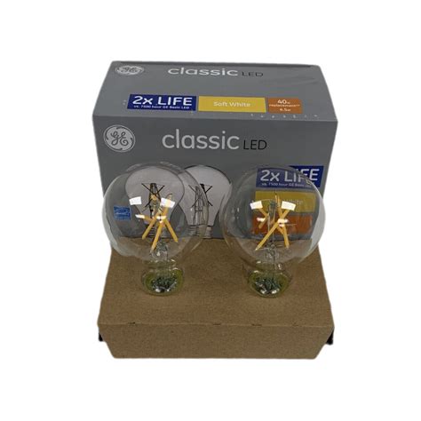 GE Classic LED Soft White Dimmable Light Bulbs 2 Pack