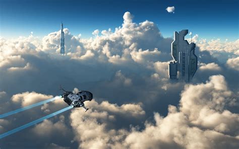 Futuristic 3D Skyscapes Wallpapers HD / Desktop and Mobile Backgrounds