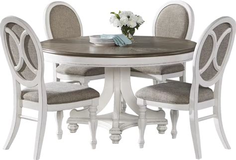 White Round Dining Table, Round Dining Room, Round Table Top, Dining Table Chairs, Dinning Room ...