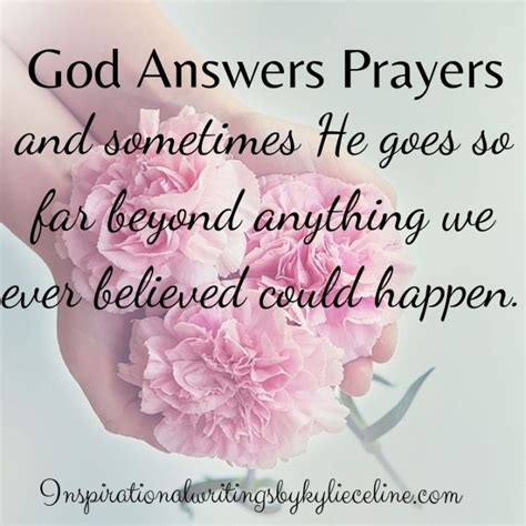 god still answers prayers quotes - Luvenia Stamm